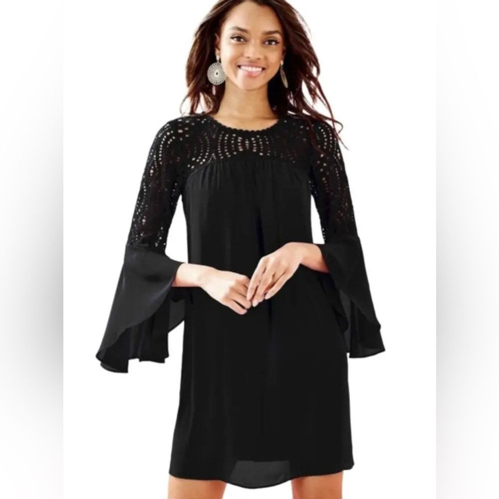 Lilly Pulitzer Amenna Dress Size 6 Onyx EUC